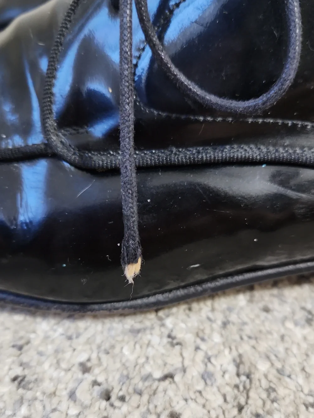 Bally Oronis Patent Calfskin Leather Shoes 8.5 D Mens Black
